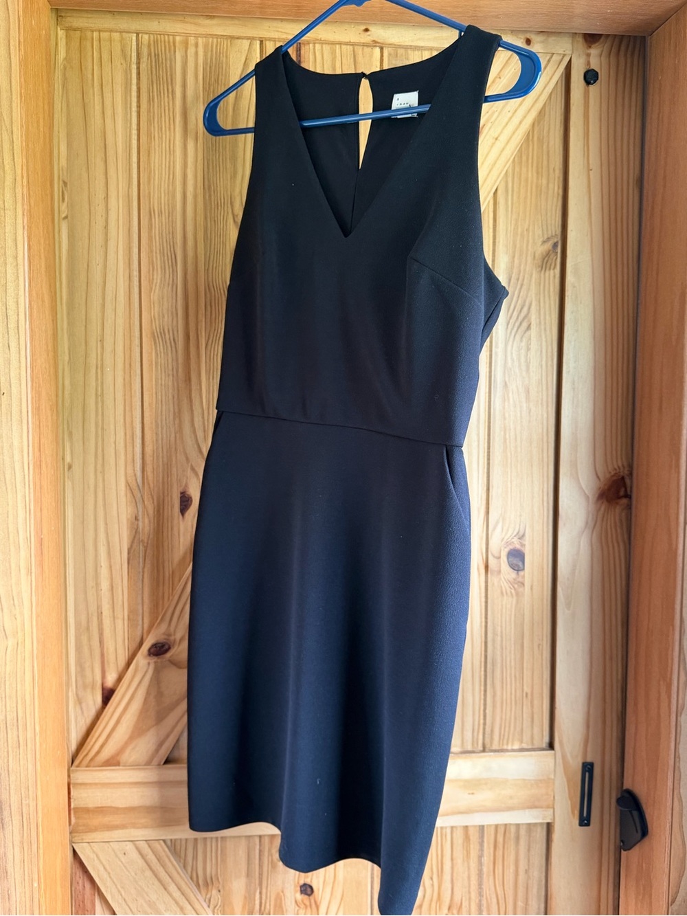 a new day Black V-Neck Sleeveless Midi Dress